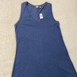 GAP long sleeveless blue dress